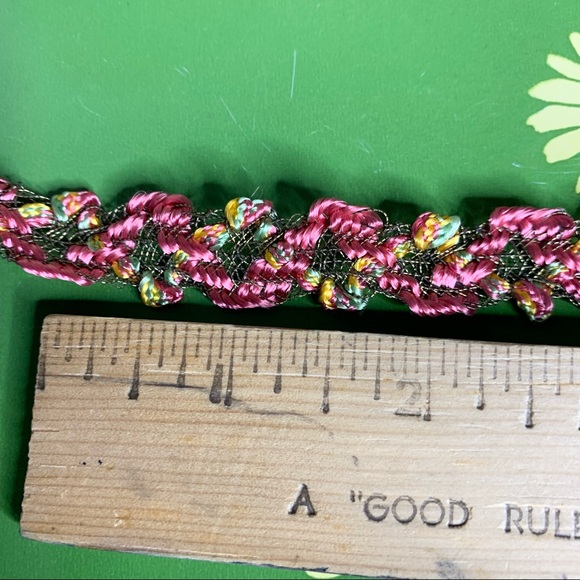 Woven Pink Trim Yardage - Picture 5 of 6